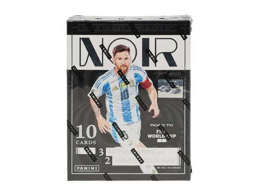 2025/26 Panini Noir Road to FIFA World Cup Soccer Hobby Box
Panini Noir Sneaker Spotlight soccer cards
Panini Noir soccer autograph cards