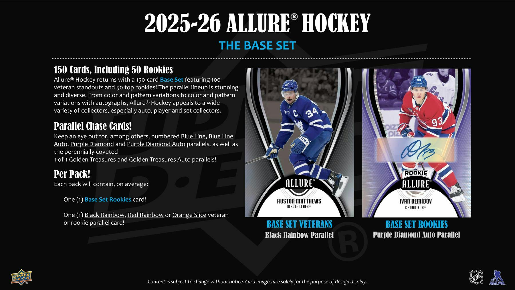 2025/26 Upper Deck Allure Hockey Hobby Box - Columbia Hobby - Sports Card Boxes - Toploaders - Card Savers