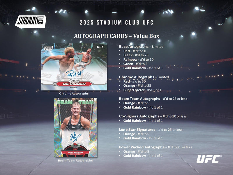 2025 Topps UFC Stadium Club Value Box