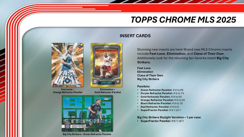 2025 Topps Chrome MLS Major League Soccer Value Box