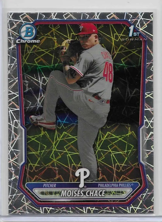 2026 1st Bowman Chrome Laser Refractor Moises Chace #BCP-36 RC (1302) - Baseball Card Single