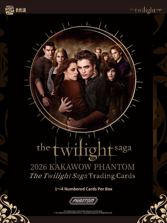 2026 KAKAWOW PHANTOM The Twilight Saga Trading Cards Box
Twilight Sparkling Vampire insert card
Twilight Wedding themed trading card insert