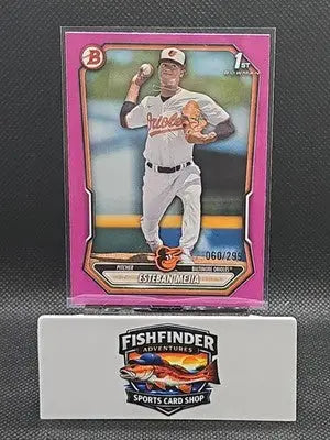 2026 Bowman Baseball Esteban Mejia #BP-79 Fuschia /299 Orioles - Baseball Card Single