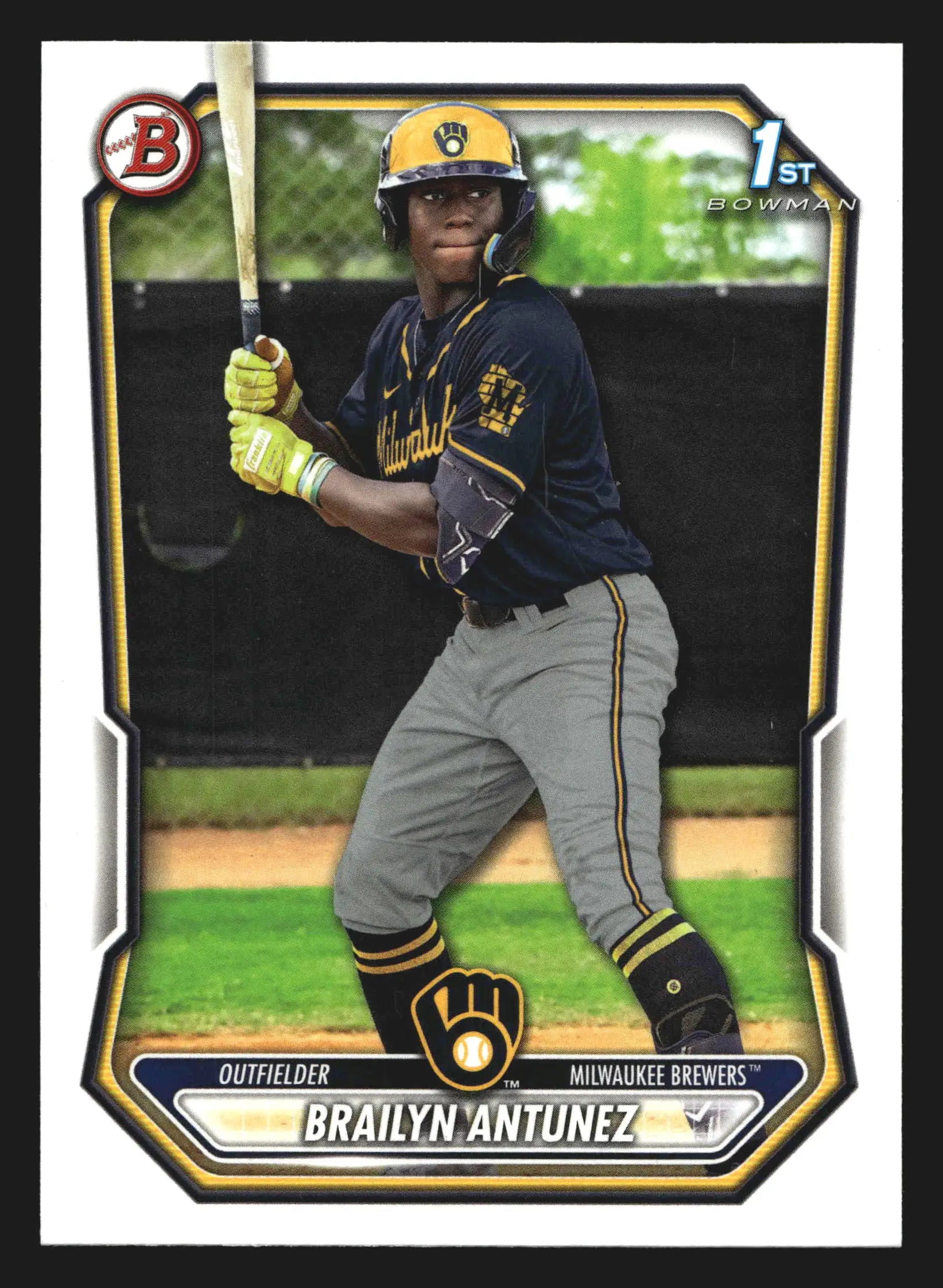 2026 Bowman #BP-41 Brailyn Antunez 1st Bowman Milwaukee Brewers Prospect - Baseball Card Single