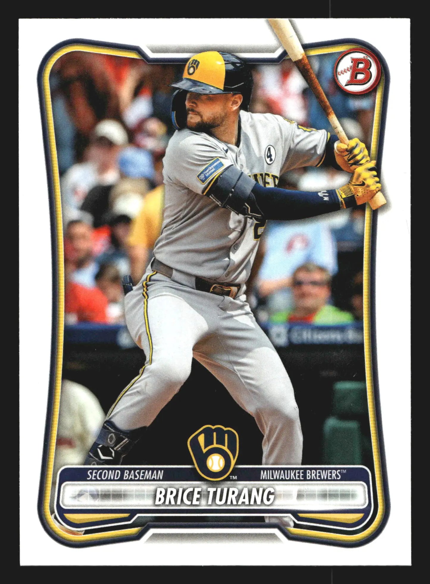 2026 Bowman Brice Turang #30 Milwaukee Brewers - Baseball Card Single