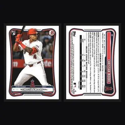 2026 Bowman Christian Moore #99 Angels RC - Baseball Card Single