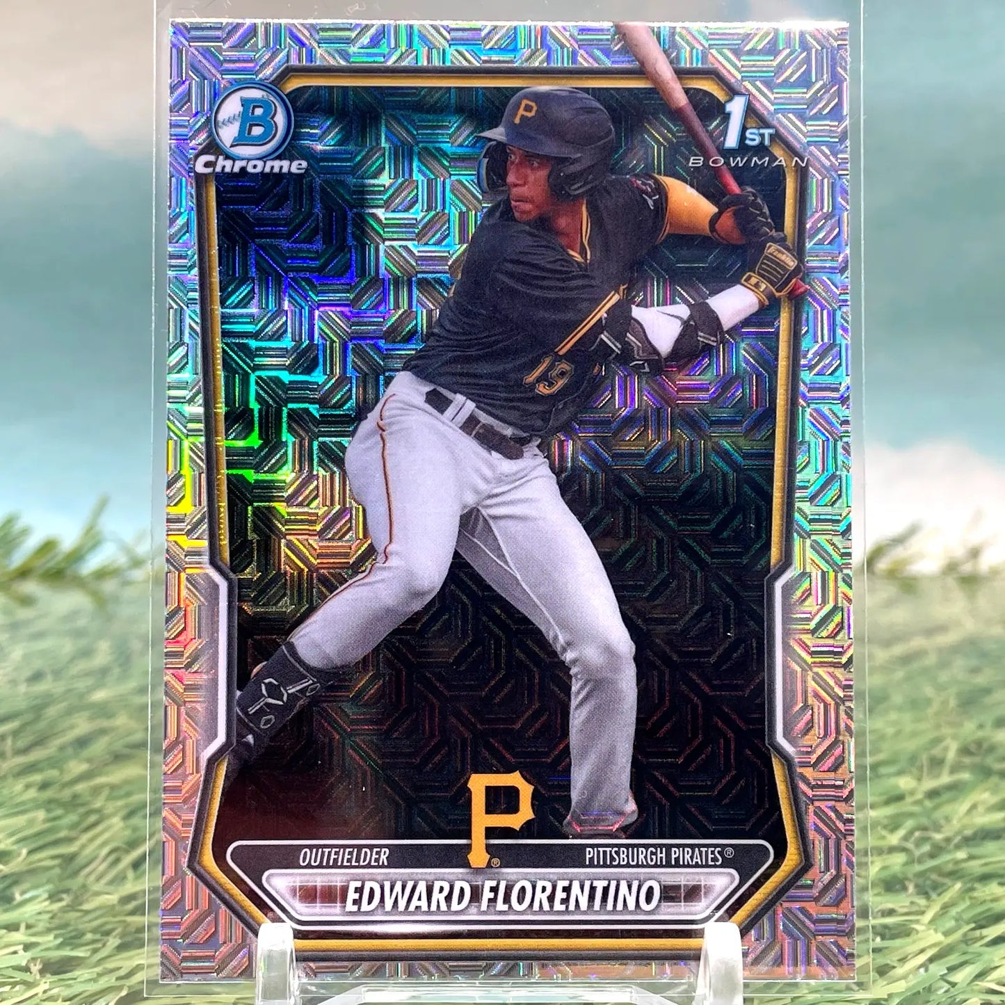 2026 Bowman Chrome 1st Edward Florentino Mojo Refractor #BCP-82 Pirates - Baseball Card Single