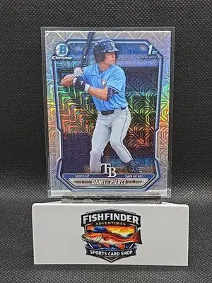 2026 Bowman Chrome Baseball Daniel Pierce Mojo Refractor #BCP-77 Rays - Baseball Card Single