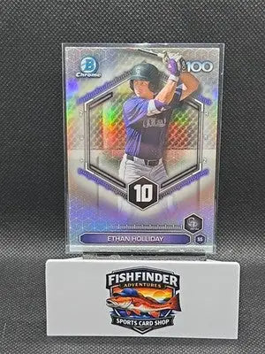 2026 Bowman Chrome Baseball Ethan Holliday Top 100 Rockies #BTP-10 - Baseball Card Single