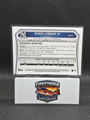 2026 Bowman Chrome Baseball George Lombard Jr. #BCP-64 Mojo Refractor Yankees - Baseball Card Single