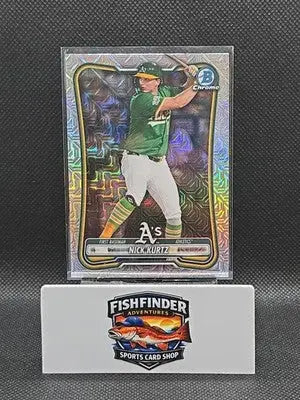 2026 Bowman Chrome Baseball Nick Kurtz #10 Mojo Refractor Athletics - Baseball Card Single