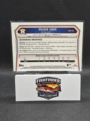 2026 Bowman Chrome Baseball Walker Janek #BCP-131 Green Refractor /99 Astros - Baseball Card Single