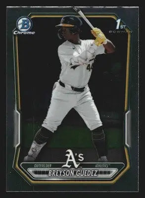2026 Bowman Chrome #BCP-32 Breyson Guedez Athletics 1st Bowman - Baseball Card Single