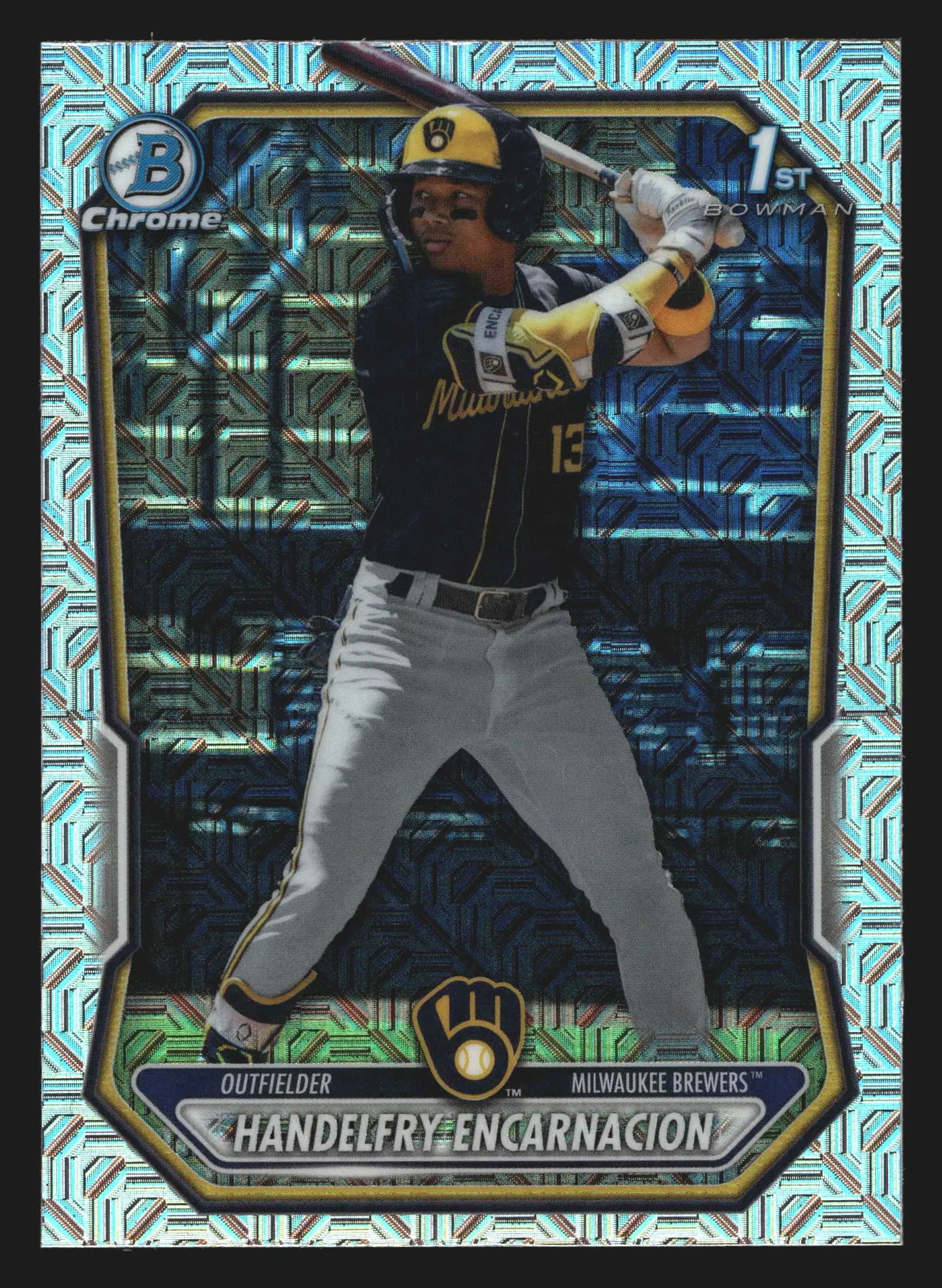 2026 Bowman Chrome #BCP-47 Handelfry Encarnacion Mojo Refractor 1st Bowman - Baseball Card Single