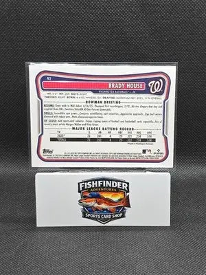 2026 Bowman Chrome Brady House Red Rookie Refractor #92 Nationals - Baseball Card Single