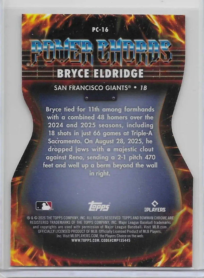 2026 Bowman Chrome BRYCE ELDRIDGE #PC-16 NM (1241) - Baseball Card Single