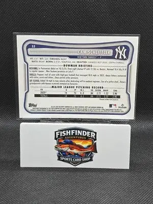 2026 Bowman Chrome-Cam Schlittler (RC) #53 Chrome Mojo Refractor Yankees - Baseball Card Single