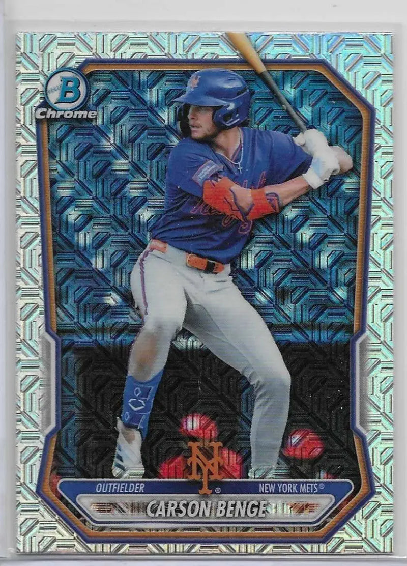 2026 Bowman Chrome - Carson Benge #BCP-111 MEGA Box MOJO Refractor (1316) - Baseball Card Single