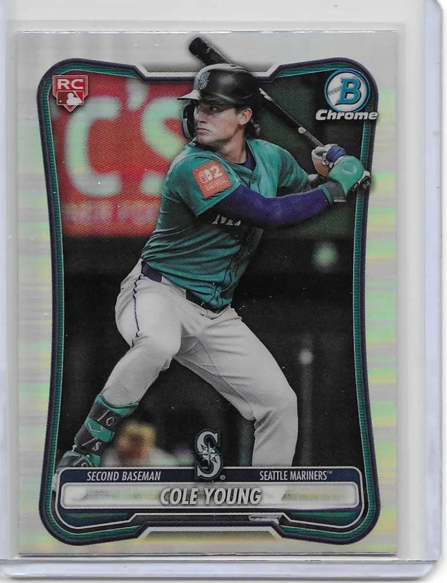 2026 Bowman Chrome - Cole Young #78 Red Rookie (RC) (1295) - Baseball Card Single