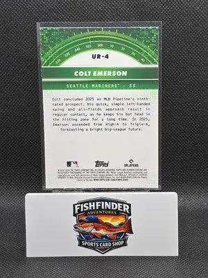 2026 Bowman Chrome - Colt Emerson Under The Radar Insert #UR-4 Seattle Mariners - Baseball Card Single