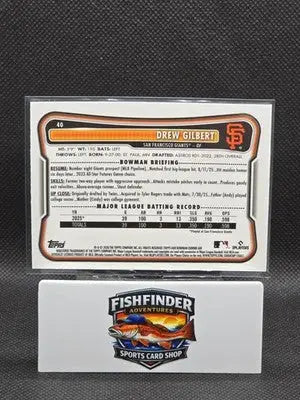 2026 Bowman Chrome Drew Gilbert RC Pink Mojo Refractor #40 Giants /299 - Baseball Card Single