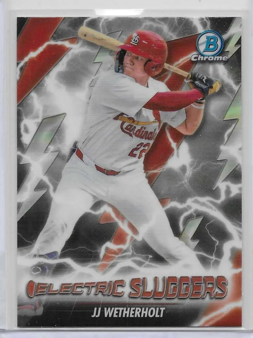 2026 Bowman Chrome #ES-12 JJ Wetherholt RC Rookie Electric Sluggers (1248) - Baseball Card Single
