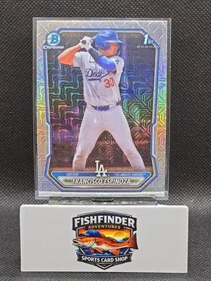 2026 Bowman Chrome FRANCISCO ESPINOZA #BCP-104 Mojo Refractor Dodgers - Baseball Card Single