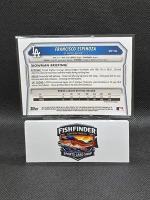 2026 Bowman Chrome FRANCISCO ESPINOZA #BCP-104 Mojo Refractor Dodgers - Baseball Card Single