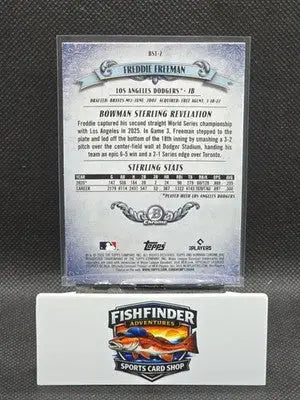 2026 Bowman Chrome Freddie Freeman Bowman Sterling Insert Dodgers #BST-2 - Baseball Card Single