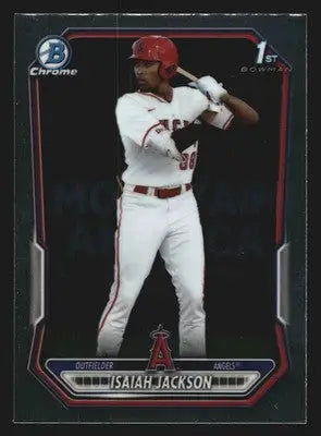 2026 Bowman Chrome Isaiah Jackson #BCP-60 1st Bowman Angels - Baseball Card Single