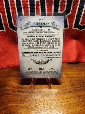 2026 Bowman Chrome Julio Rodriguez #BST-3 Sterling Mojo Refractor Mariners MLB