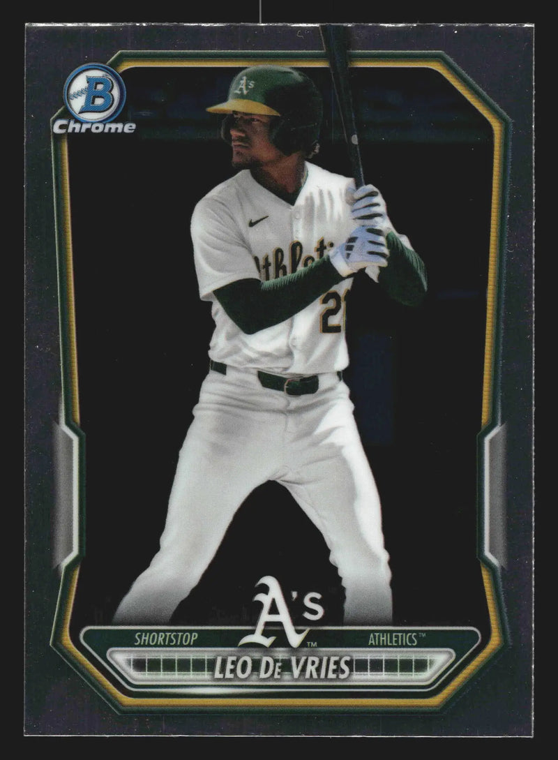 2026 Bowman Chrome Leo De Vries #BCP-63 Athletics - Baseball Card Single