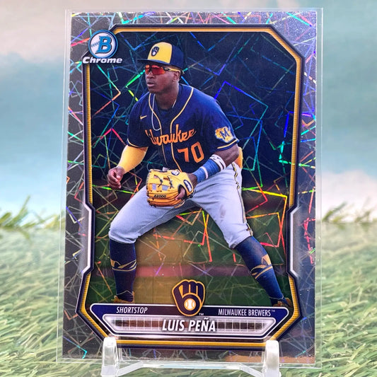 2026 Bowman Chrome Luis Pena Lazer Refractor Prospects #BCP-120 KM83 - Baseball Card Single