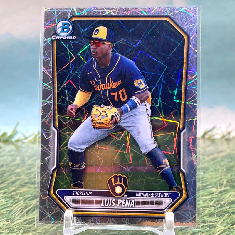 2026 Bowman Chrome Luis Pena Lazer Refractor Prospects #BCP-120 KM83 - Baseball Card Single