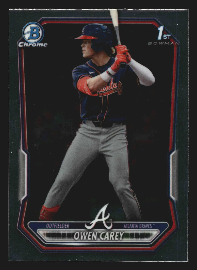 2026 Bowman Chrome Prospects #BCP-69 Owen Carey Braves 1st Bowman