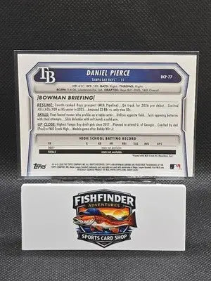 2026 Bowman Chrome Prospects Reptilian Daniel Pierce #BCP-77 Tampa Rays - Baseball Card Single