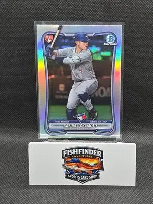 2026 BOWMAN CHROME REFRACTOR RC RED ROOKIE KAZUMA OKAMOTO #28