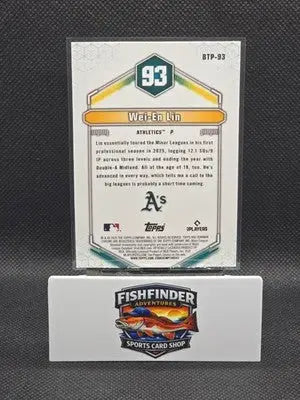 2026 Bowman Chrome - WEI-EN LIN - Top 100 #BTP-94 - Oakland Athletics - Baseball Card Single