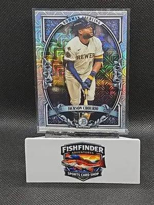 2026 Bowman Jackson Chourio Bowman Sterling Mojo Refractor #BST-1 Brewers - Baseball Card Single