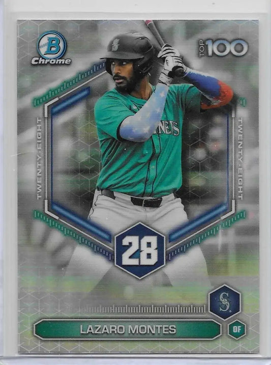 2026 Bowman Lazaro Montes Top 100 #28 Mariners (1247) - Baseball Card Single