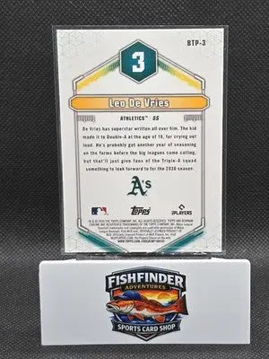 2026 Bowman Leo De Vries #3 of Top 100 Prospects - BTP-3 - Oakland Athletics - Baseball Card Single
