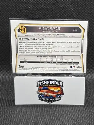 2026 Bowman Miguel Mendez 1st Blue Border /150 PADRES #BP-107 - Baseball Card Single