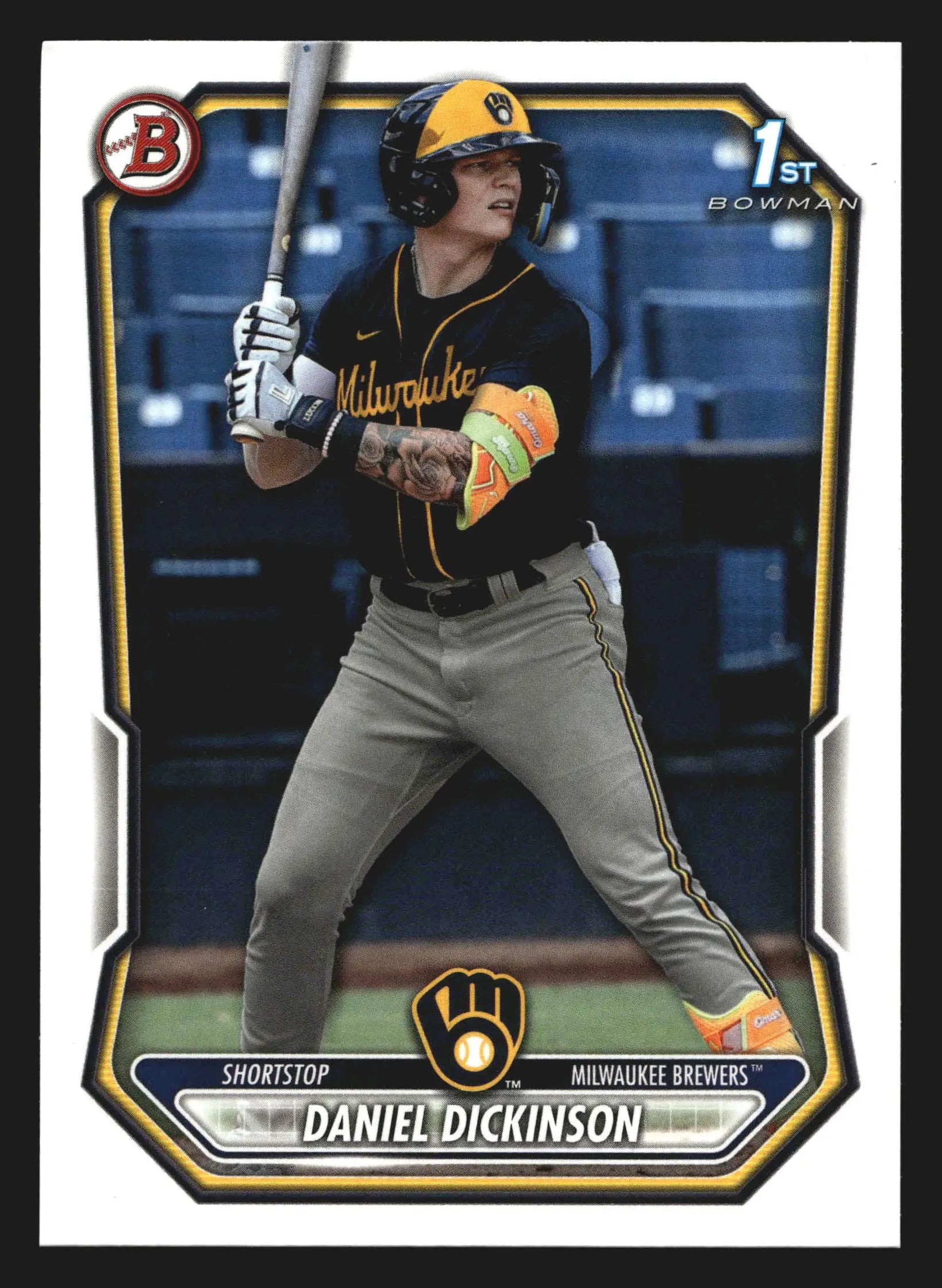 2026 Bowman Prospects Daniel Dickinson #BP-50 1st Bowman Brewers - Baseball Card Single