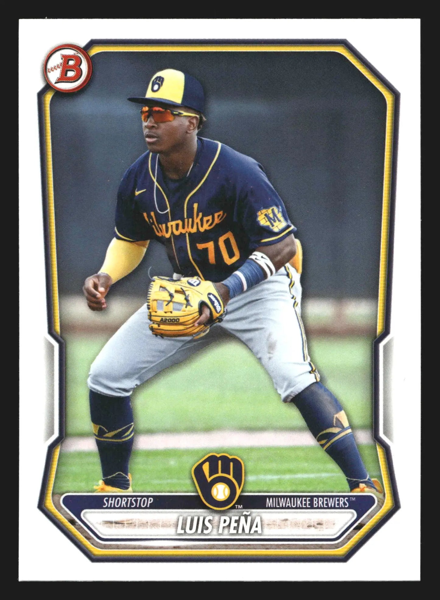 2026 Bowman Prospects Luis Pena #BP-120 Milwaukee Brewers - Baseball Card Single