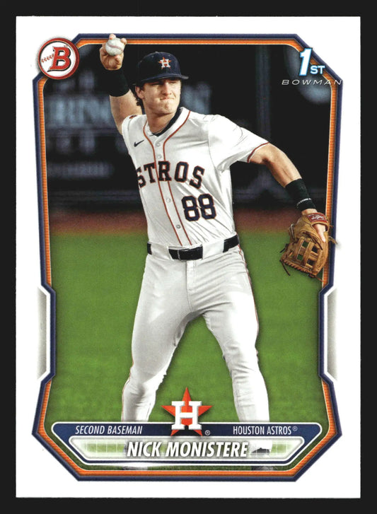 2026 Bowman Prospects Nick Monistere #BP-103 1st Bowman Astros - Baseball Card Single