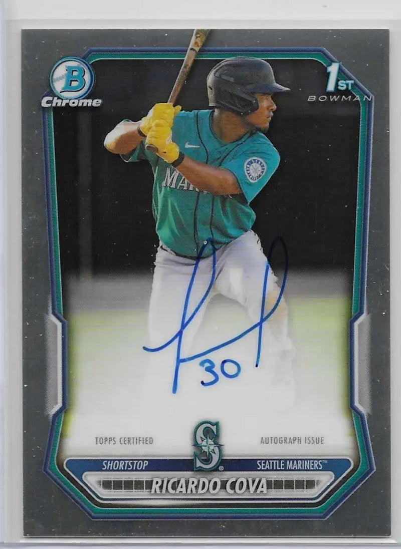 2026 Bowman Ricardo Cova Auto Mariners (1232) - Baseball Card Single