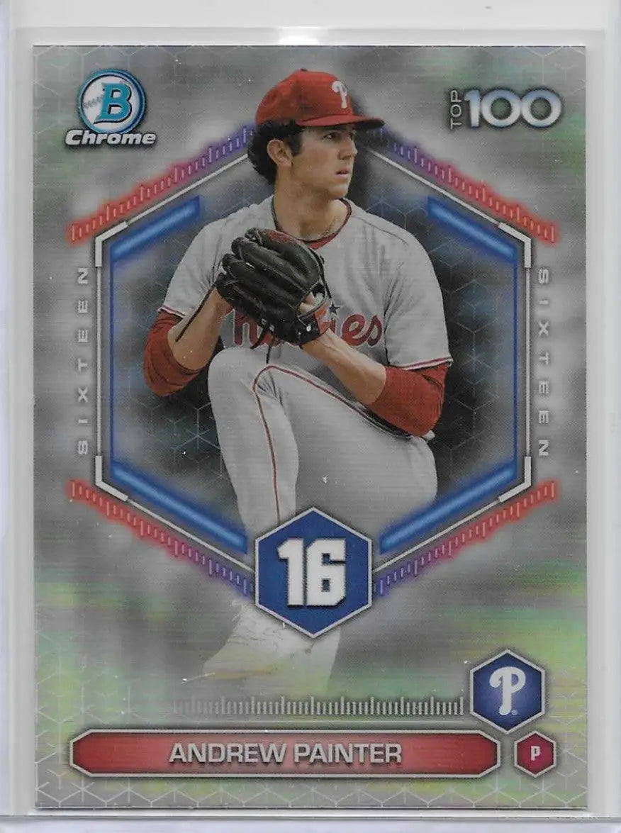 2026 Bowman Top 100 Andrew Painter #BTP-16 Phillies 1235 - Baseball Card Single