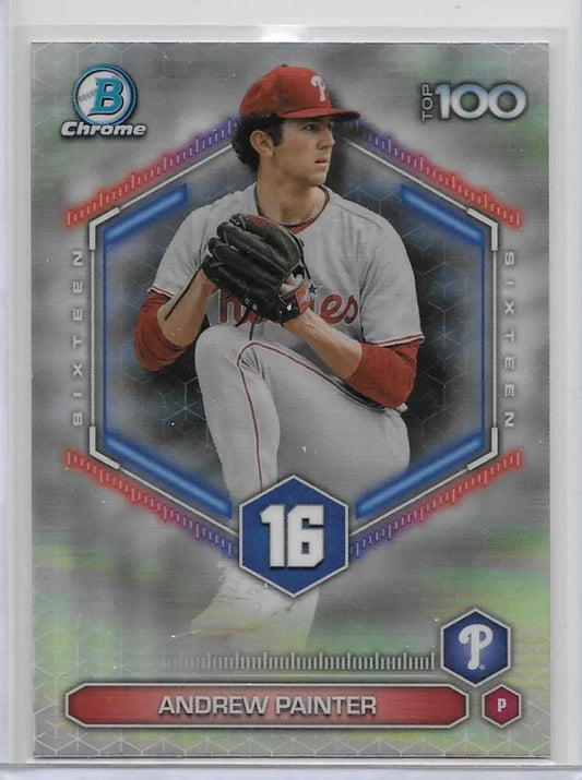 2026 Bowman Top 100 Andrew Painter #BTP-16 Phillies 1235 - Baseball Card Single