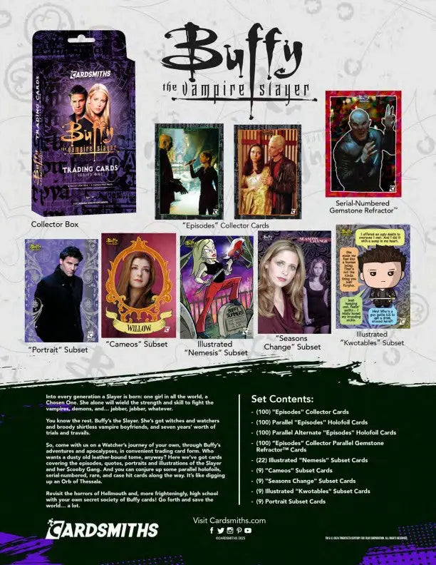 2026 Cardsmiths Buffy the Vampire Slayer Series 1 Trading Cards Collector Box - Entertainment Card Box