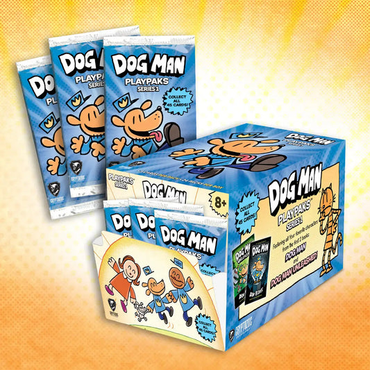 2026 Cryptozoic Dog Man Playpaks: Series 1 Gravity Feed Box - Entertainment Card Box